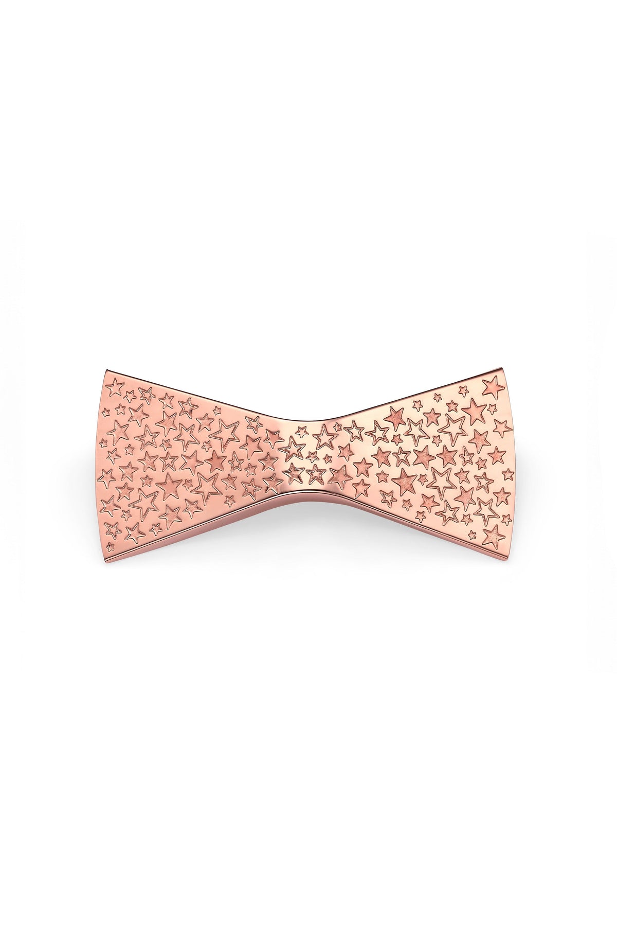 Rose gold bow tie with star pattern by unities