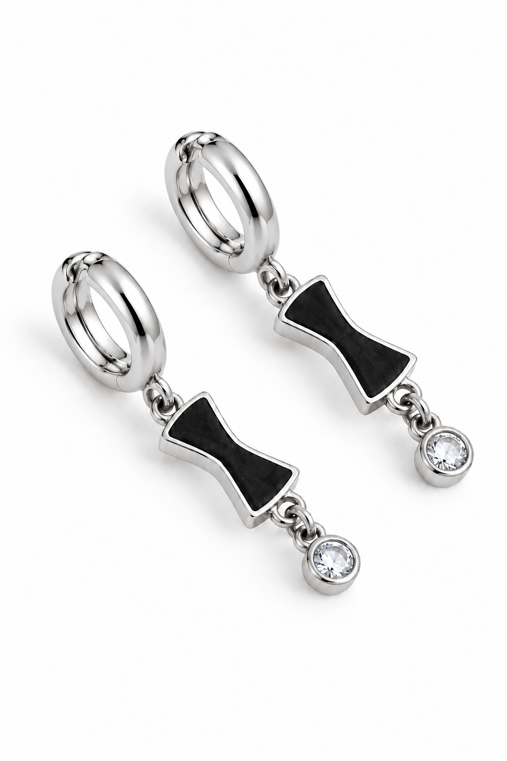 GYPSY BOW TIES EARRINGS - BLACK