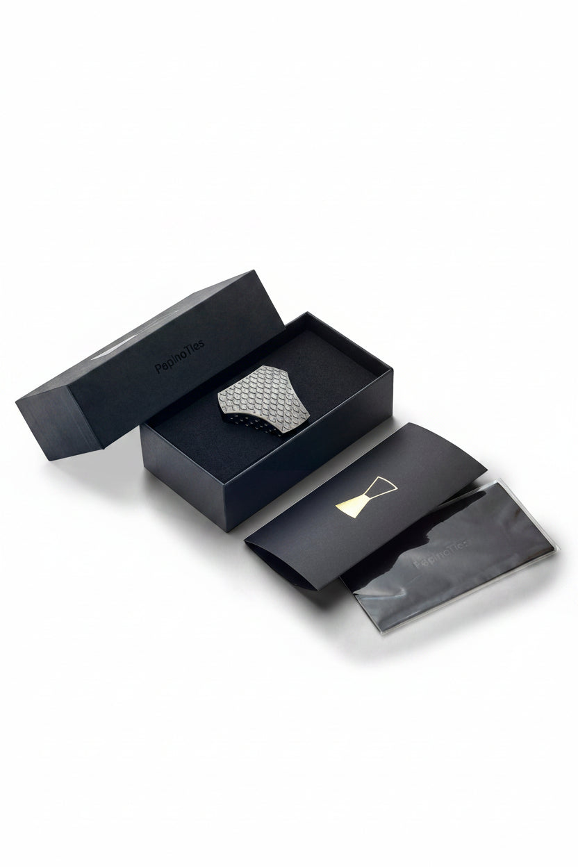 jewelry box with UNITIES tie knot cover insid on a white background