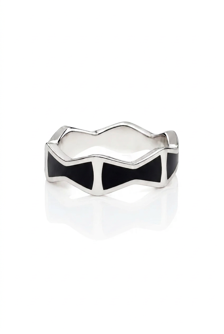 INFINITY BOW RING - BLACK