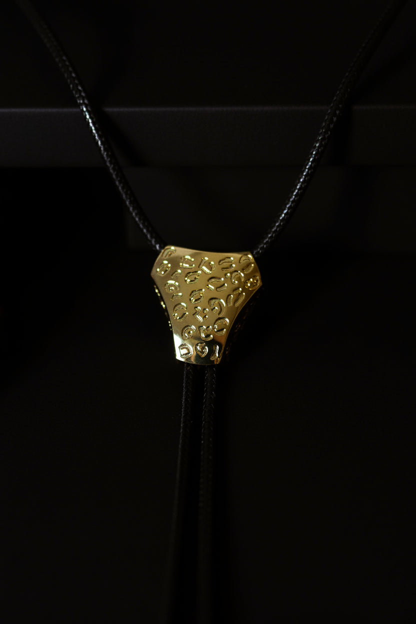 LEOPARD BOLO TIE